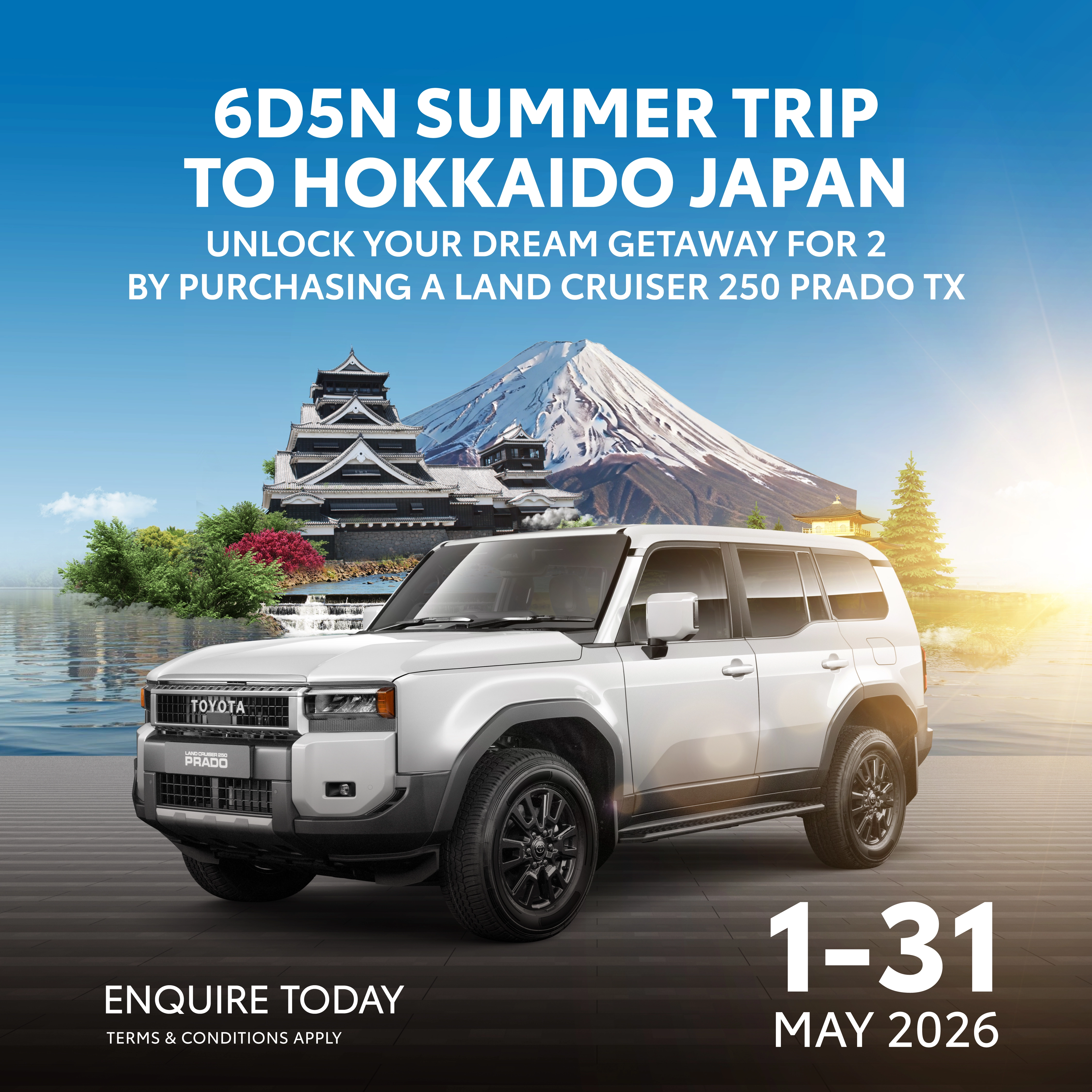 PURCHASE LC250 PRADO & FLY TO JAPAN FOR 2