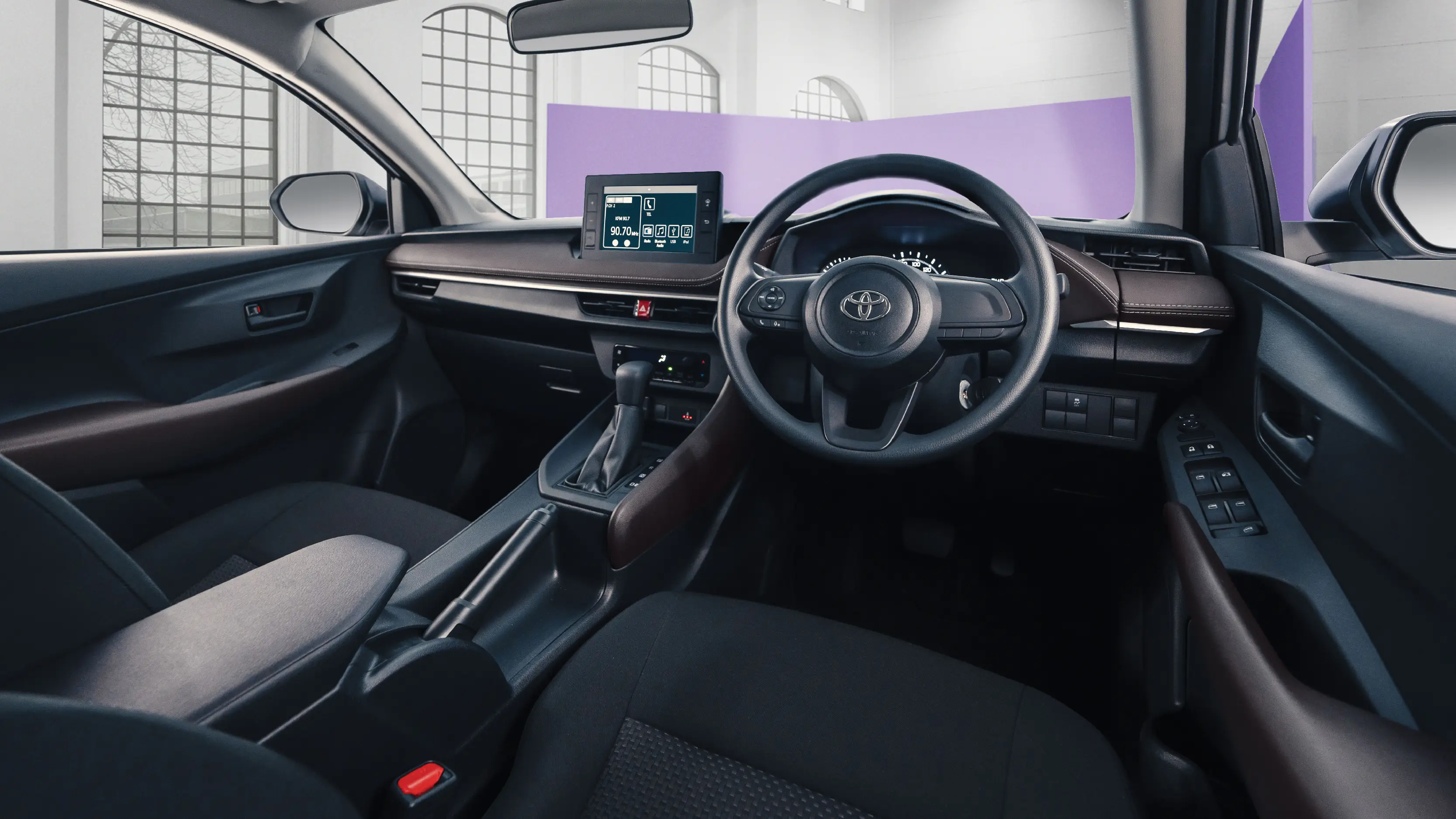 TOYOTA NBT BRUNEI VIOS CAR DESIGN AND COMFORT Slim & Wide Instrument Panel