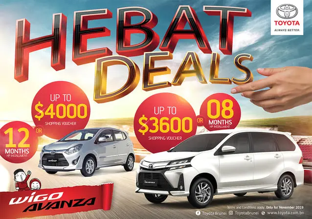 TOYOTA NBT BRUNEI HEBAT DEALS PROMOTIONS AND EVENTS