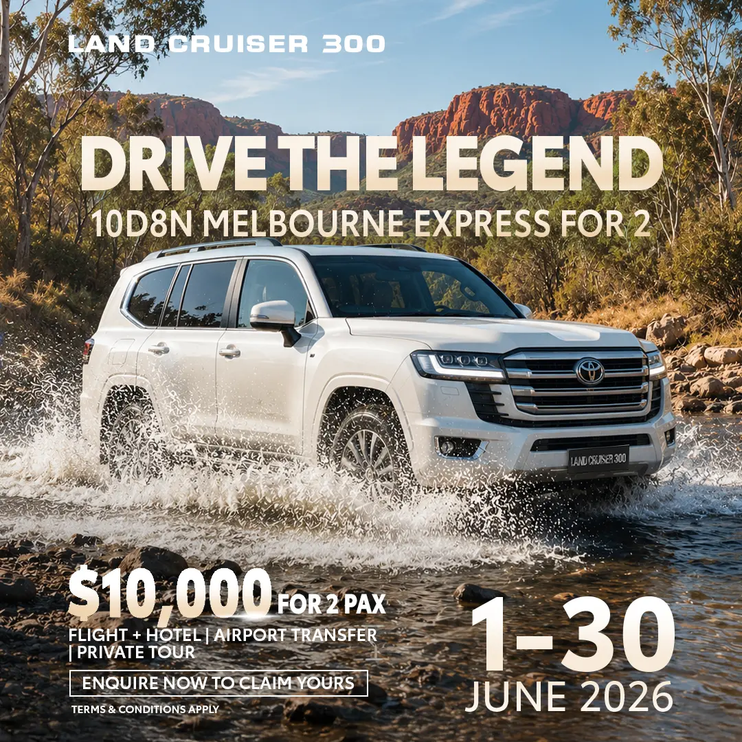 FLY TO MELBOURNE WITH TOYOTA