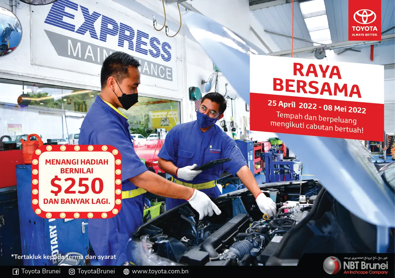 TOYOTA NBT BRUNEI RAYA BERSAMA SERVICE PROMOTIONS AND EVENTS