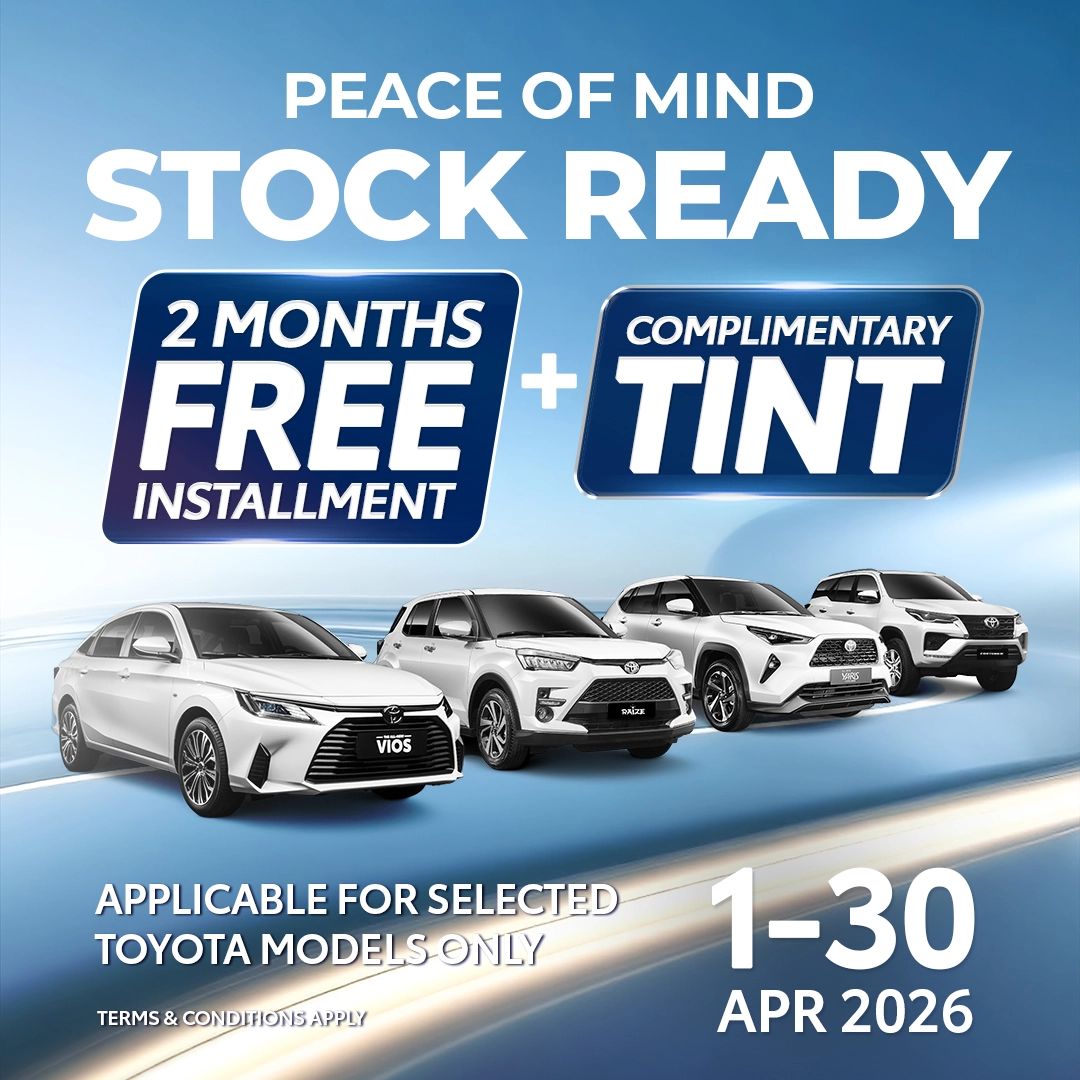 2 MONTHS FREE INSTALLMENT + COMPLIMENTARY TINT TOYOTA BRUNEI