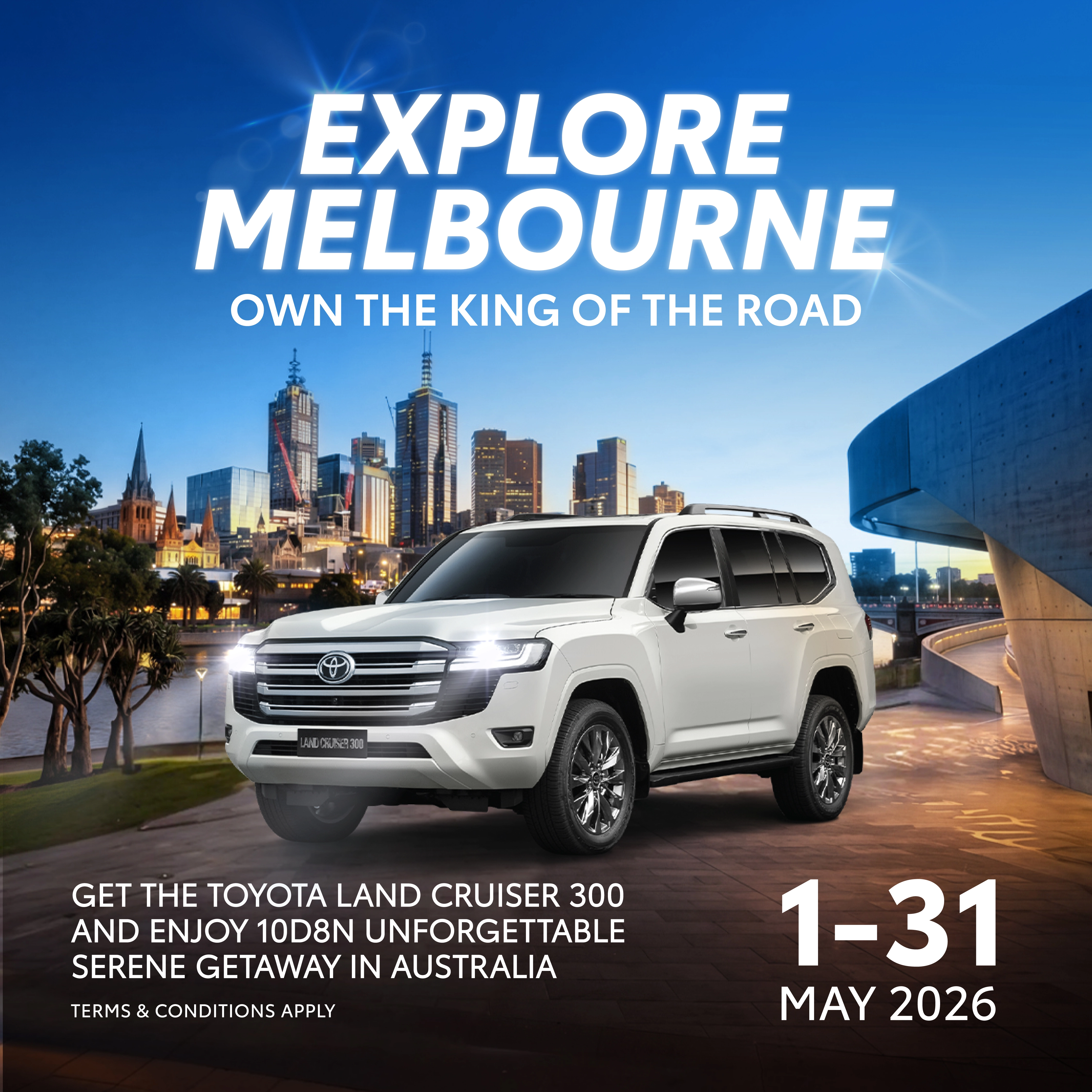EXPLORE MELBOURNE WITH TOYOTA LAND CRUISER 300