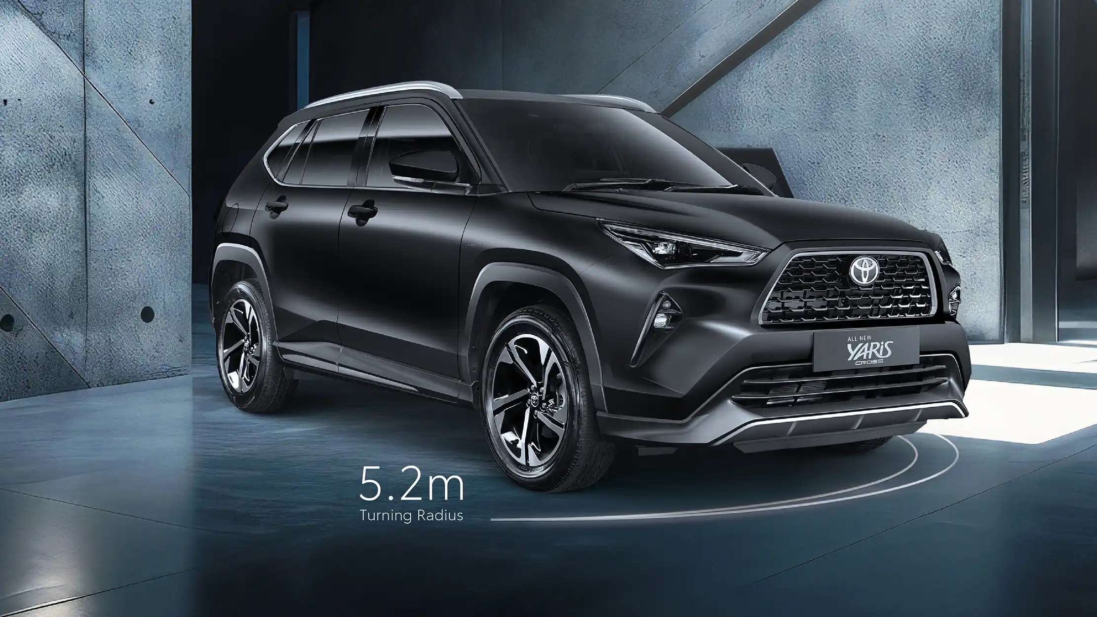 NBT Toyota Brunei Yaris Cross Turning Radius