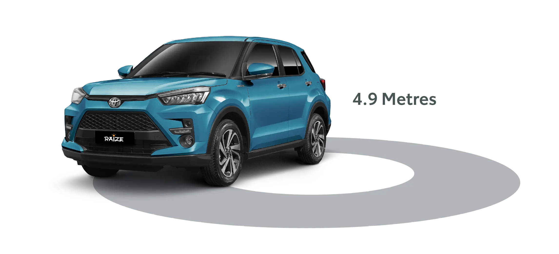TOYOTA NBT BRUNEI RAIZE CAR MINIMUM TURNING RADIUS