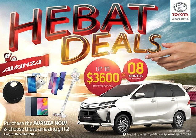 TOYOTA NBT BRUNEI DECEMBER HEBAT DEALS 2019 PROMOTIONS