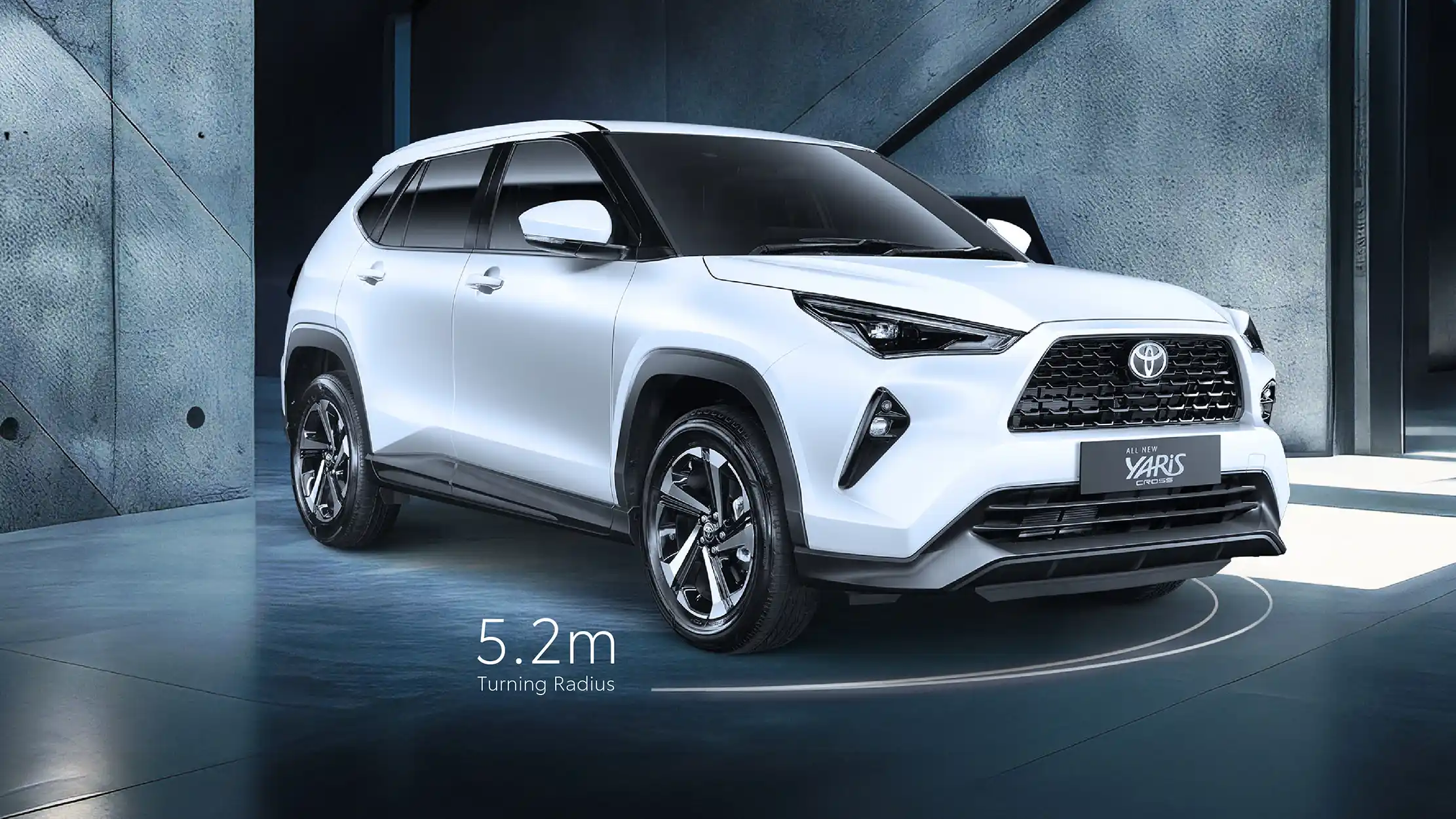 NBT Toyota Brunei Yaris Cross Turning Radius