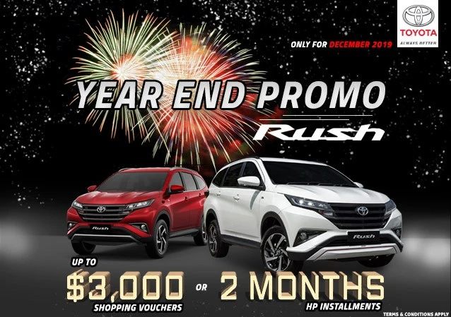 TOYOTA NBT BRUNEI YEAR END PROMOTIONS RUSH