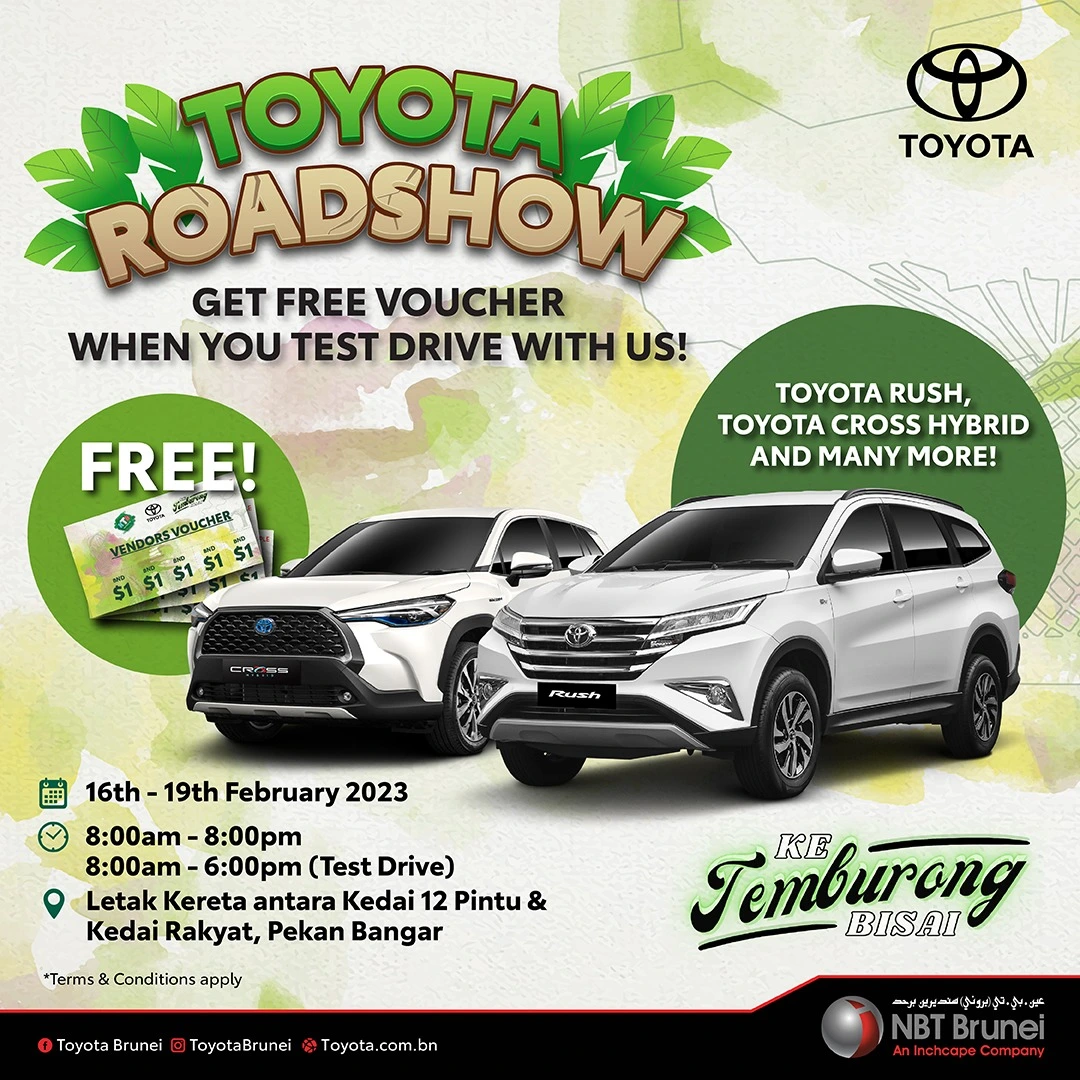 TOYOTA NBT BRUNEI KE TEMBURONG BISAI ROADSHOW!