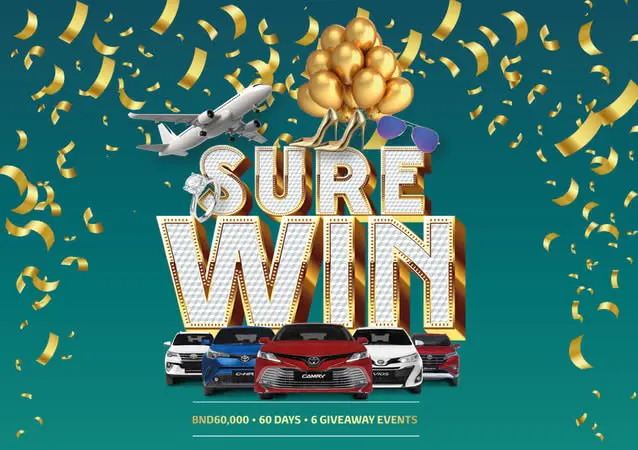 TOYOTA NBT BRUNEI DRIVE NOW PAY NEXT YEAR SEPT PROMOTION SURE WIN