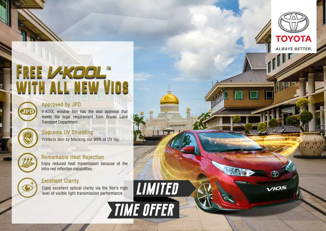 TOYOTA NBT BRUNEI FREE V KOOL WITH ALL NEW VIOS PROMOTION