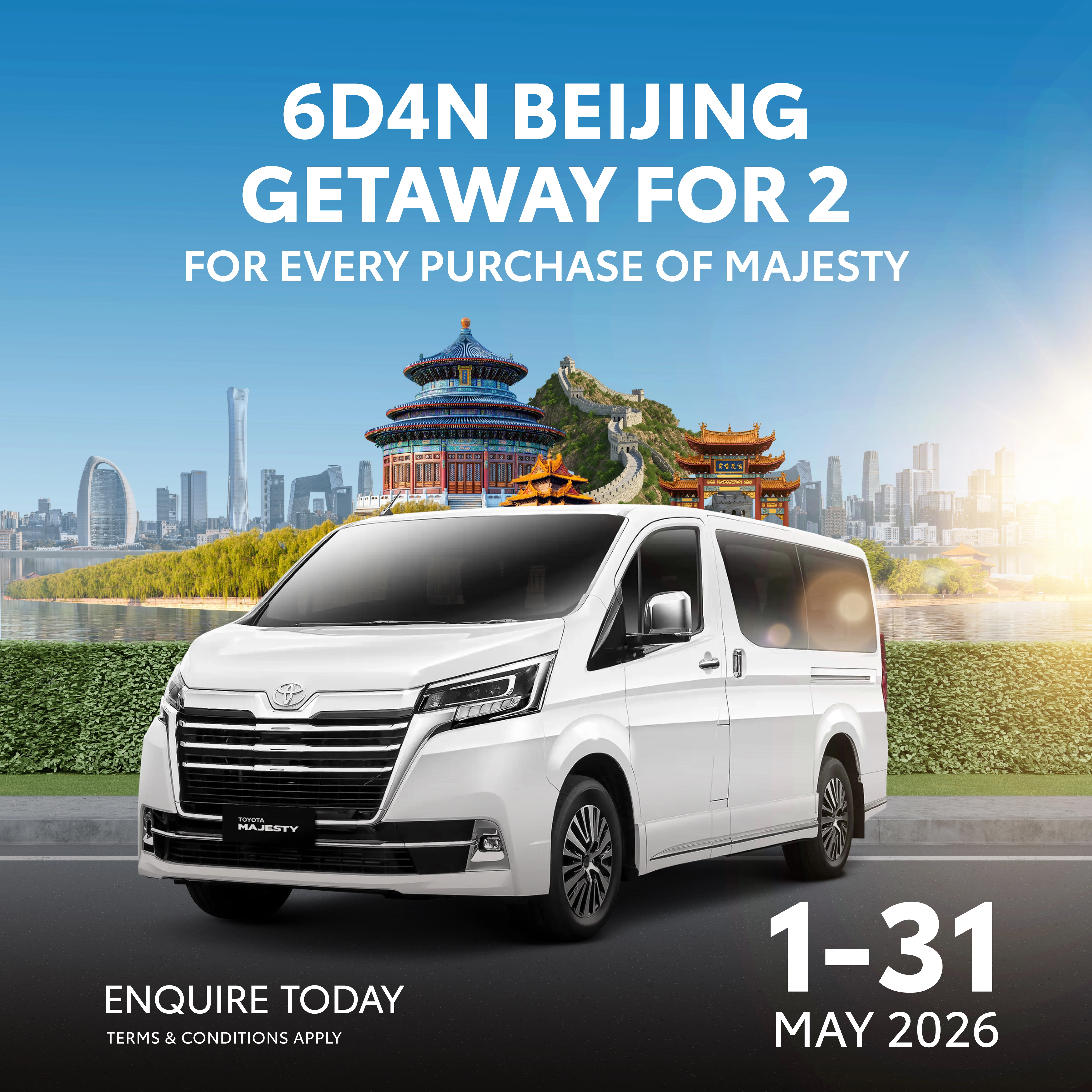 PURCHASE MAJESTY & FLY TO CHINA FOR 2