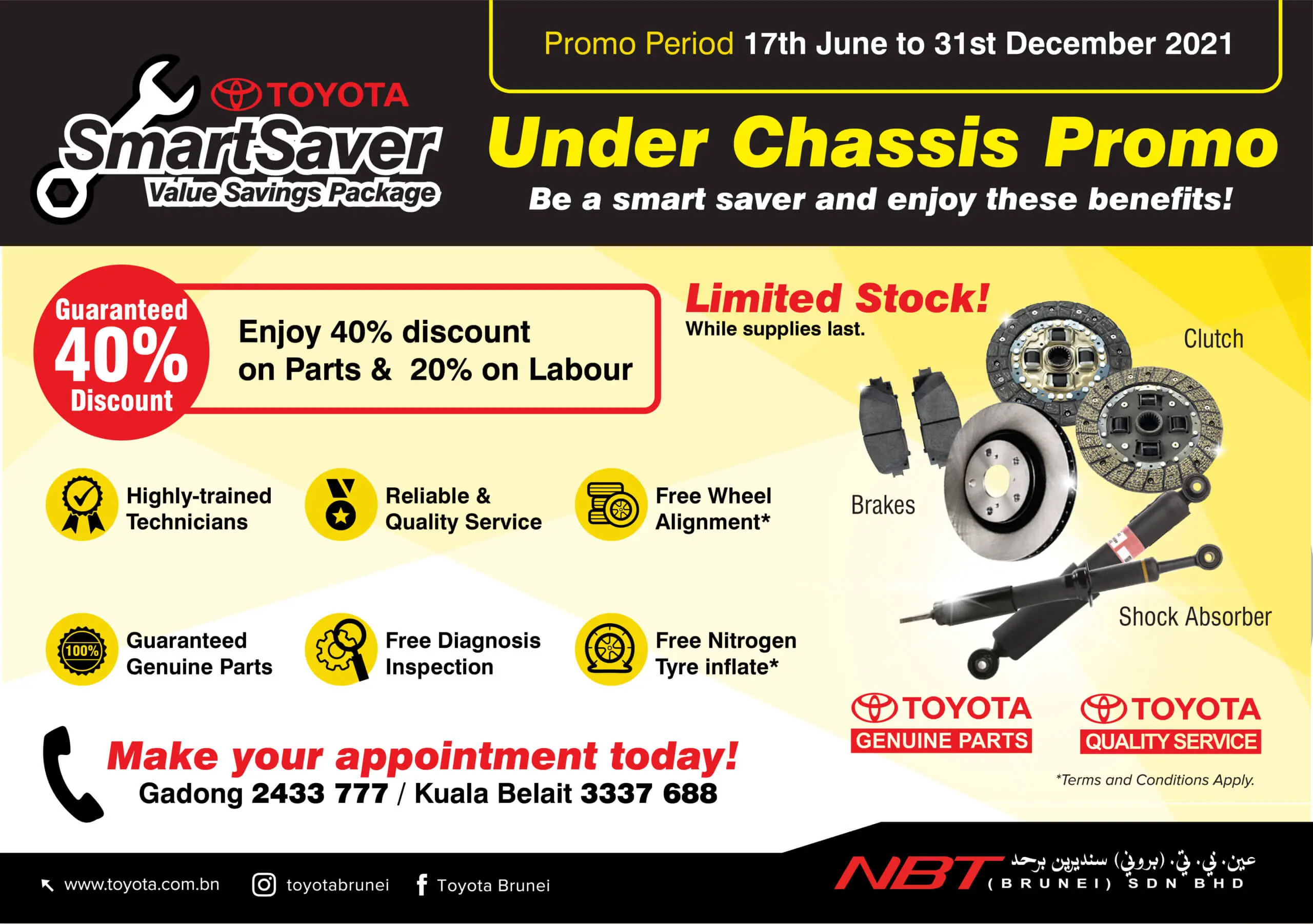 TOYOTA NBT BRUNEI UNDER CHASSIS PROGRAMME PROMOTIONS AND EVENTS